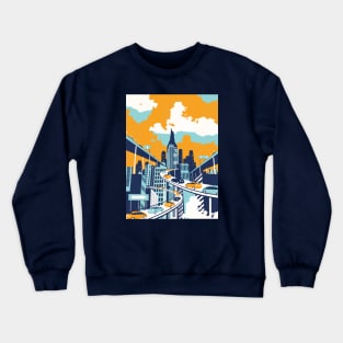 Caspian_car metropolis Crewneck Sweatshirt